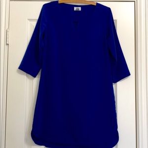 Royal Blue 3/4 sleeve petite shift dress
